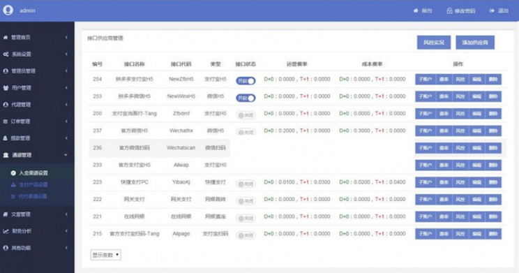 2019第三方第四方支付运营级系统平台源码 支持多个渠道 带小白搭建教程-三爸源码-1